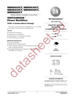 MBRD650CT1 datasheet  